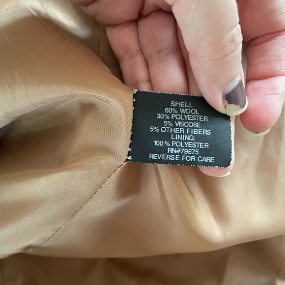 Like New Michael Kors Camel Coat with Hood - Picture 8 of 8